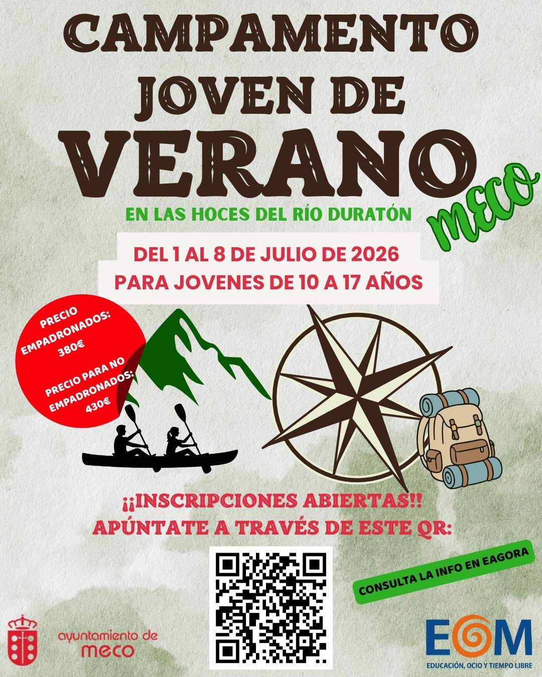 Campamento joven de verano